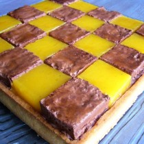 Tarte mosaïque chocolat passion
