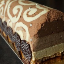 Bûche aux 4 chocolats